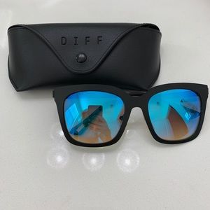 Diff Eyewear Mirror/Blue Sunglasses